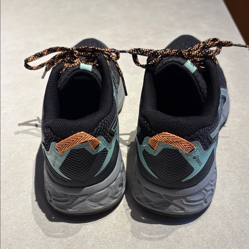 Asics Dark gray and Orange Athletic Shoes - Picture 3 of 7